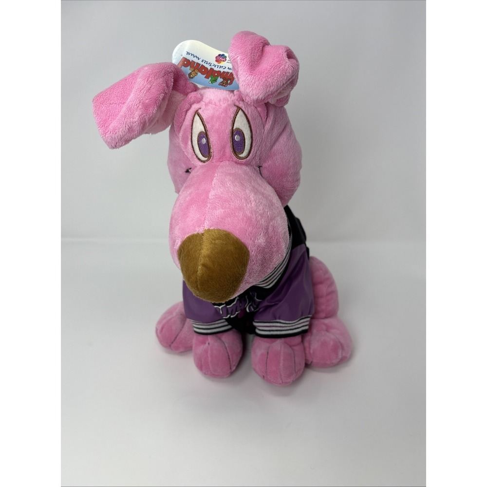 Animaland Pink Pup" Champ" Stuffed Animal Varsity  Jacket Cute Floppy Ears NWT!